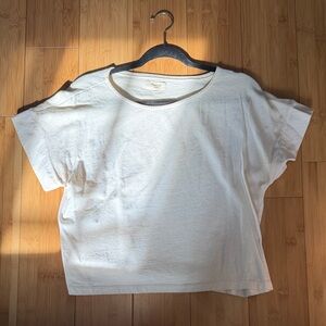 Madewell Off White Short Sleeve Tee
